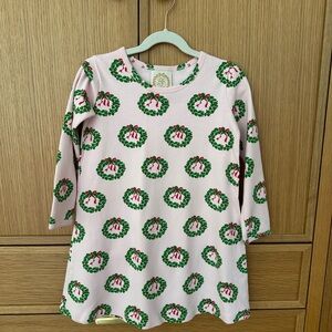 The Beaufort Bonnet Company Festive Wreath Print Dress, Size 7